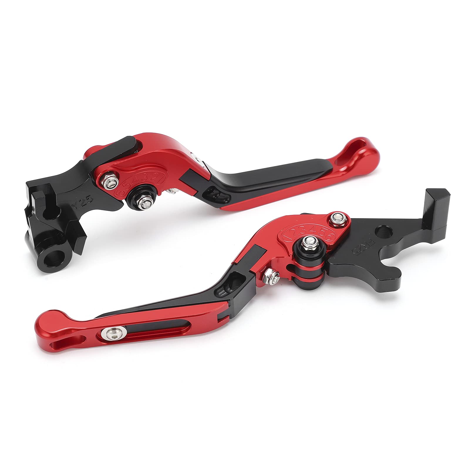 Leva della Frizione, Manico del Freno per Bici Leve Freno Bici di Sostituzione Leve Freno Regolabili Leve Frizione CNC Alluminio Alluminio Freno Frizione Controllo per MT25 MT -03 R25 R3 (BLACK)