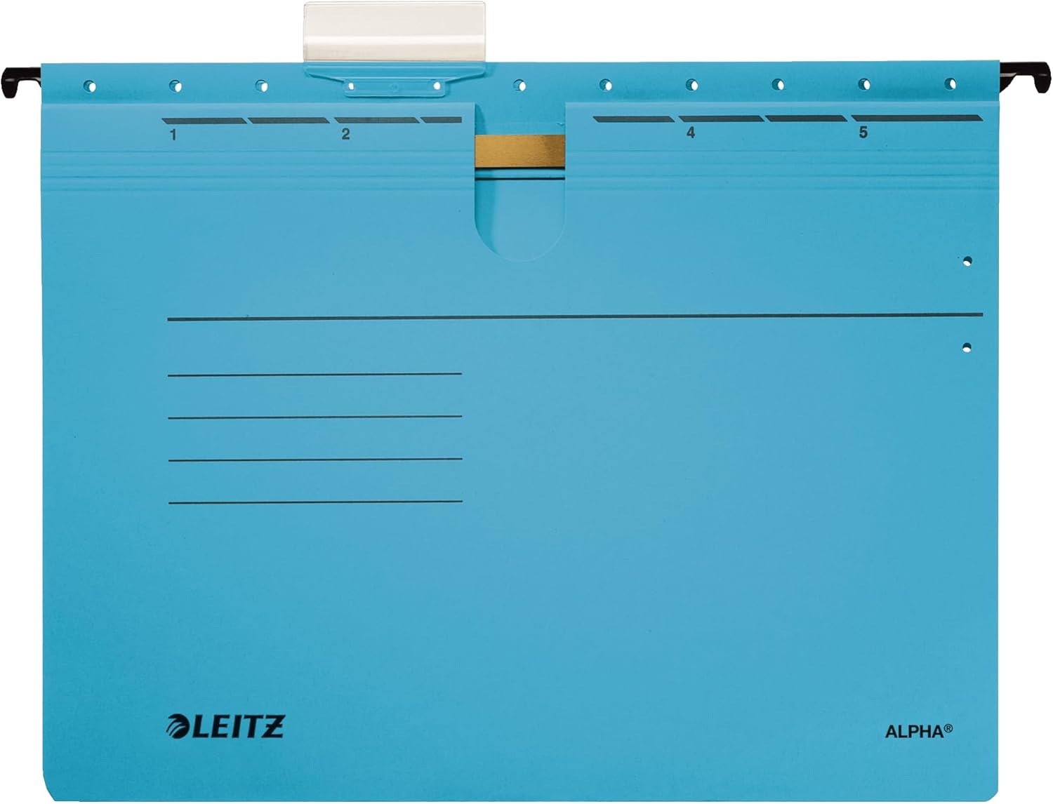 Leitz Alpha 19843035 Suspension Files for Professional Filing Pack of 5 Coloured Card Blue
