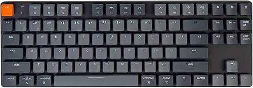 【国内正規品】Keychron K1 SE ウルトラスリム ワイヤレス・メカニカルキーボード 87キー/USレイアウト/White LEDライト/ロープロファイルGateronメカニカルスイッチ/Bluetooth無線 有線対応/Mac Windows対応 (ロープロファイルGateronメカニカル赤軸)