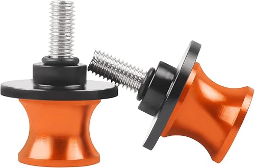 Miniatura 7 de CHIFUN 2 carretes de brazo oscilante de motocicleta M8 X1.5 de 0.315 in deslizadores de aluminio CNC carretes de basculante Tornillo de soporte