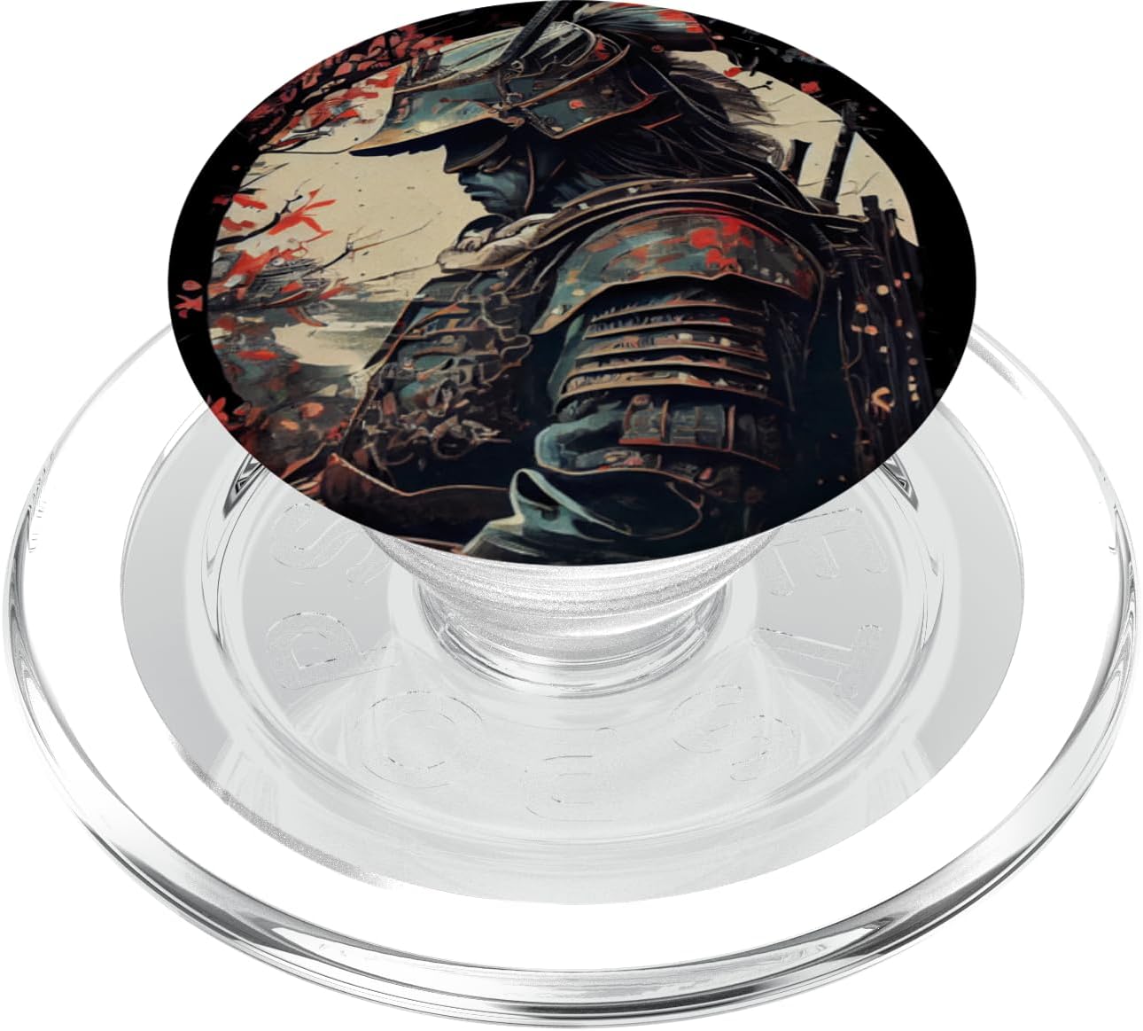 Japanese Art Samurai Vintage Fighter Retro Graphic PopSockets PopWallet for MagSafe