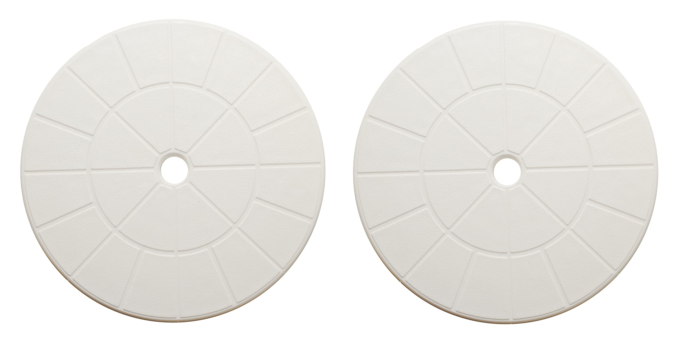 View 1 of 2 Pack White Swimming Pool Skimmer Cover Debris Canister Deck Lid 9 1/8" Inch Skimmer Valve Lid Replacement