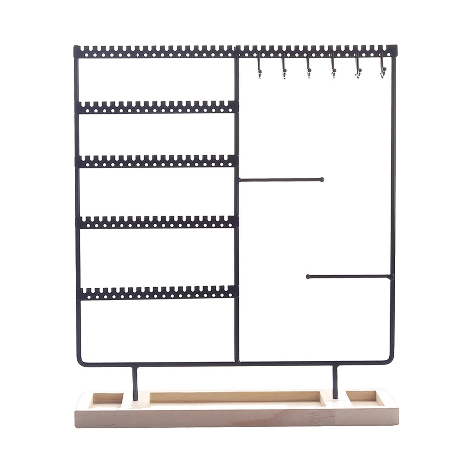 Présentoir de table pour colliers noir au design épuré et chic