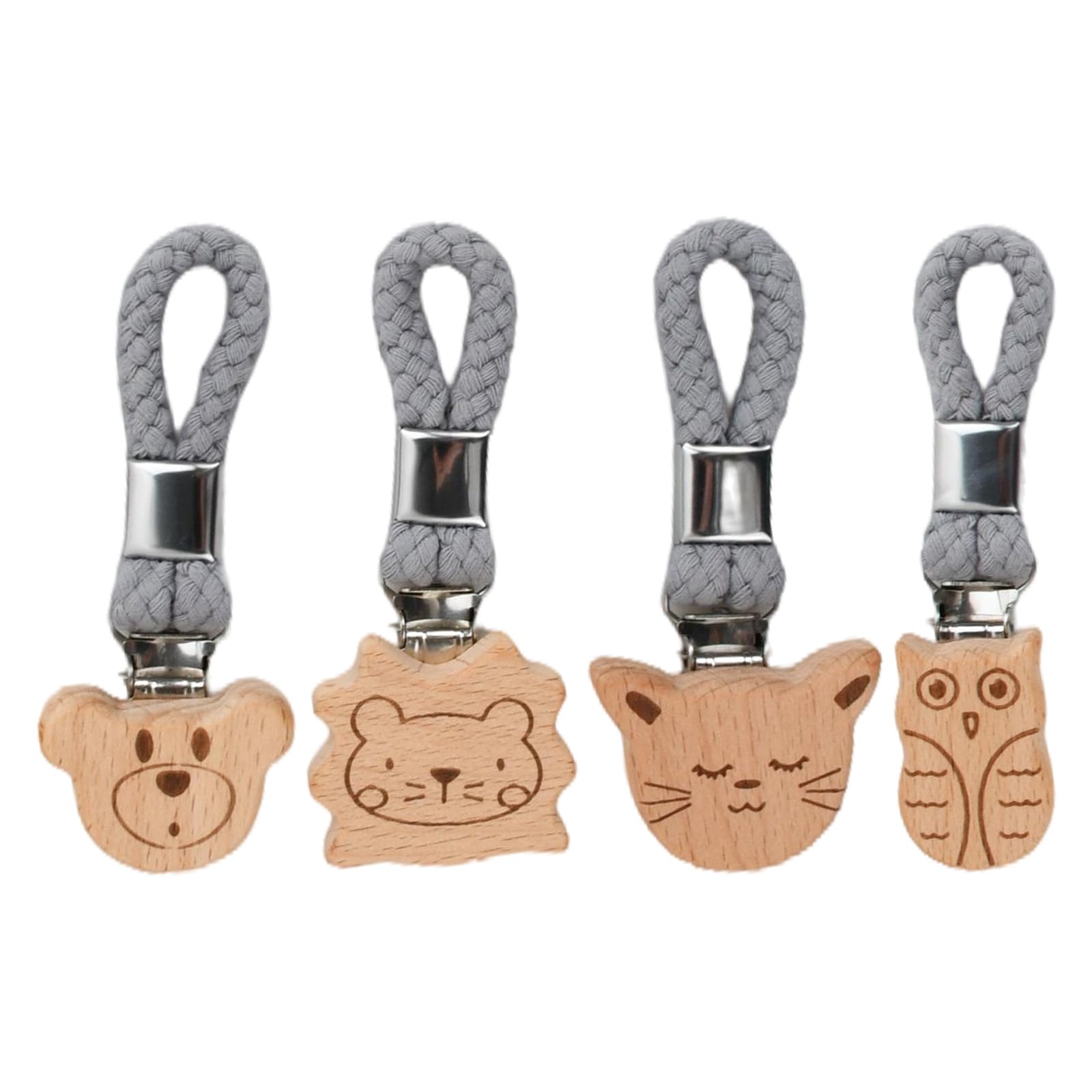Solvio Grey Tea Towel Clips With Hanging Loops, 4 Pack Metal Kitchen Towel Holders For Cupboards,Towel Clips For Hanging Tea Towels, Hand Towels & Dishcloths, Space Saving Kitchen Hooks & Bathroom Organiser