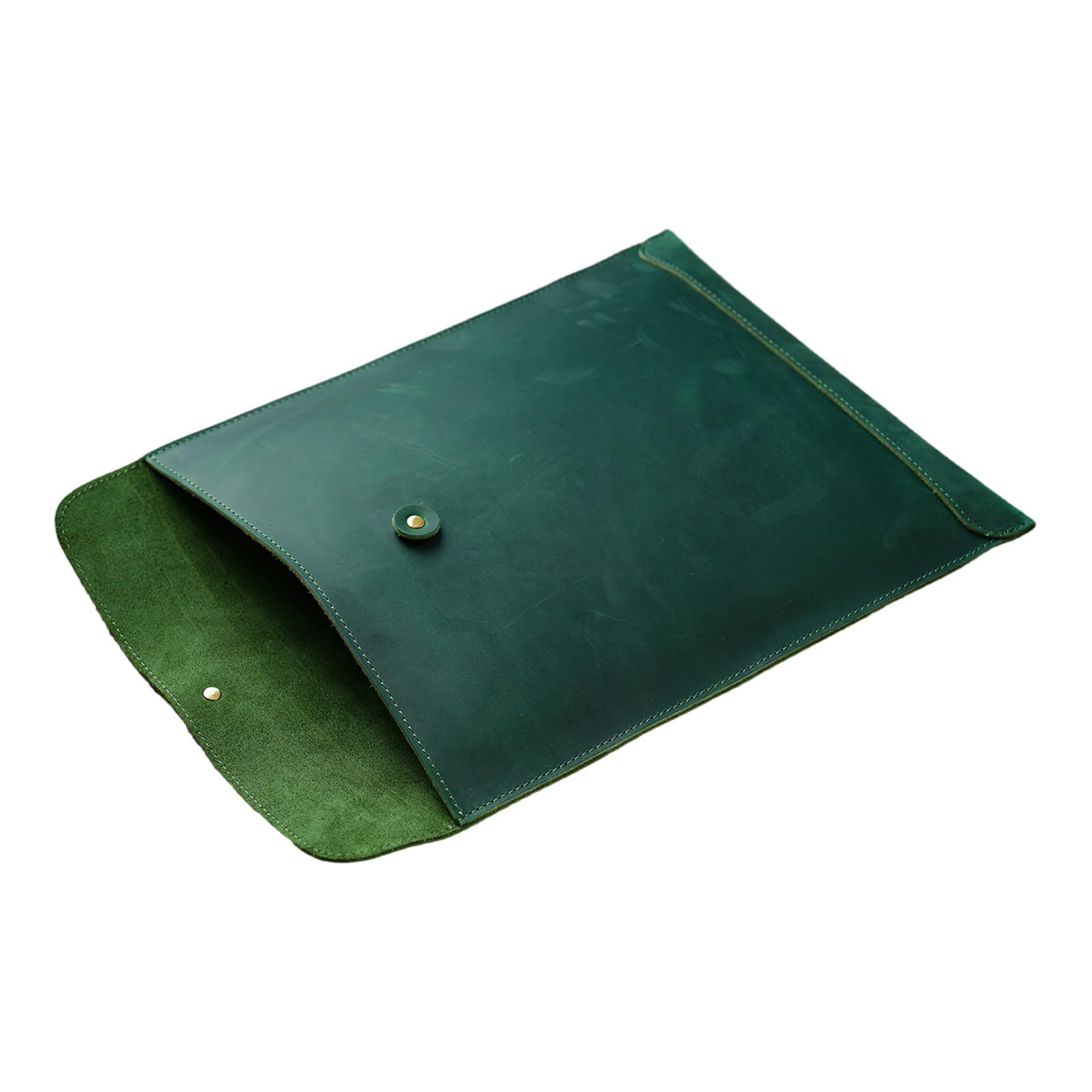 Carpeta de piel sintética para documentos con cierre de cuerda, carpetas de poliuretano, funda para portátil