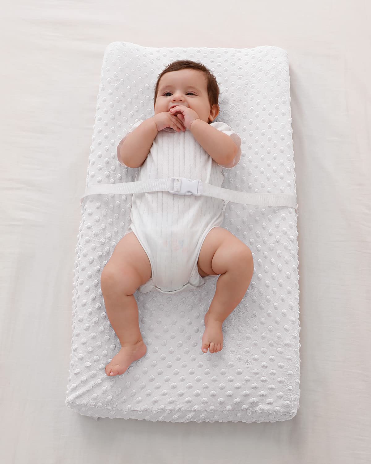 Funda para cambiador, sábanas de mesa cambiadora de lunares suaves para bebé niño y niña, funda para cambiador de pañales para almohadilla de 32 pulgadas/34 x 16 pulgadas (bailarina de nubes)