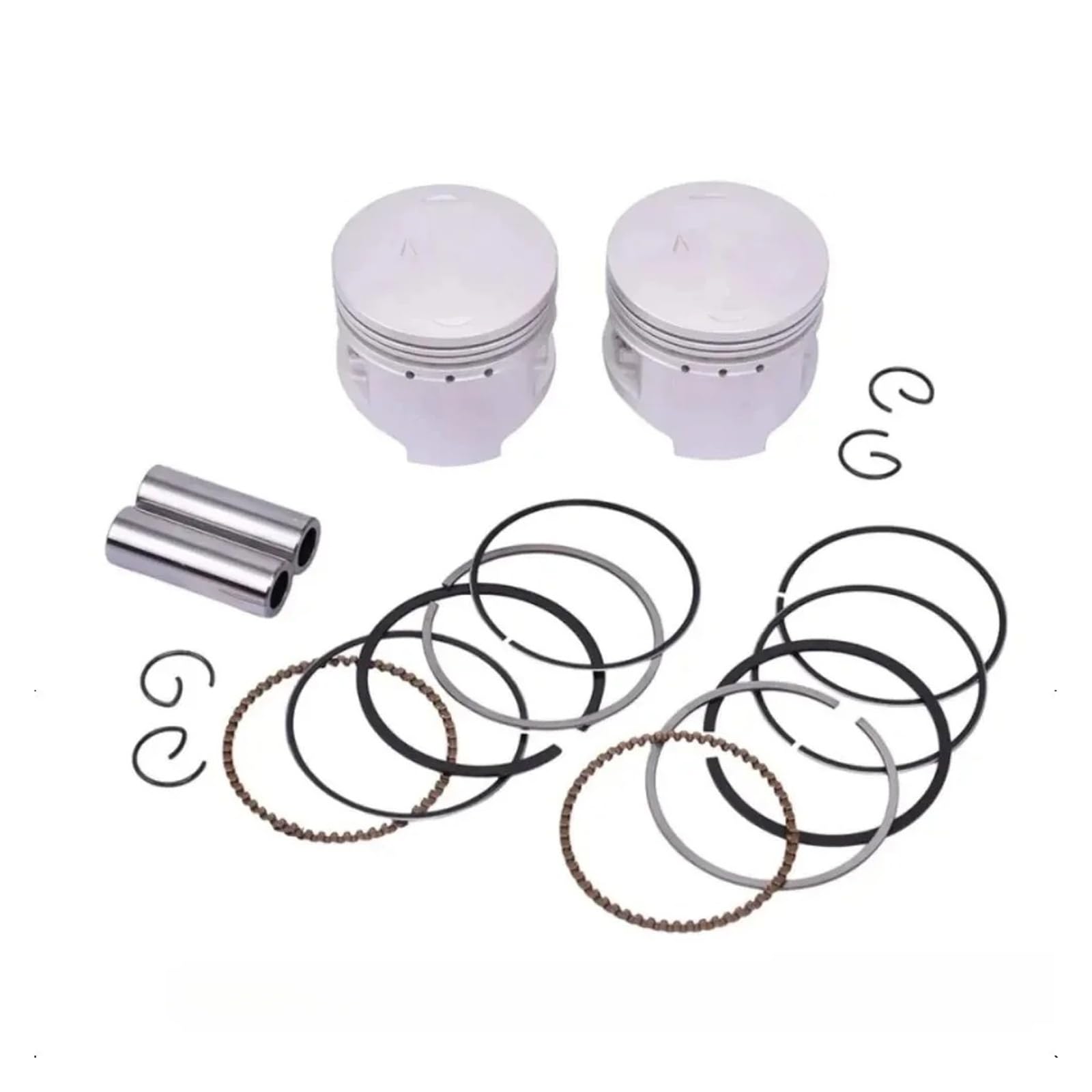 Pistones Anillos Pistón Motocicleta 49mm 2UJ-11638-00-00 Para XC125 Para GRIZZLY 125 YFM125GXGR XV250U Para RUTA XV250XCR V Para STAR XV250G Cilindro(Add 0.5MM)