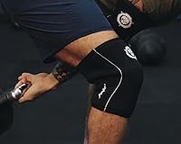 Vista 5 de Jupiter Knee Sleeves (1 Pair), 7mm Compression Knee Braces for Squats,Weightlifting,Powerlifting,Cross Training for Men & Women (Large)