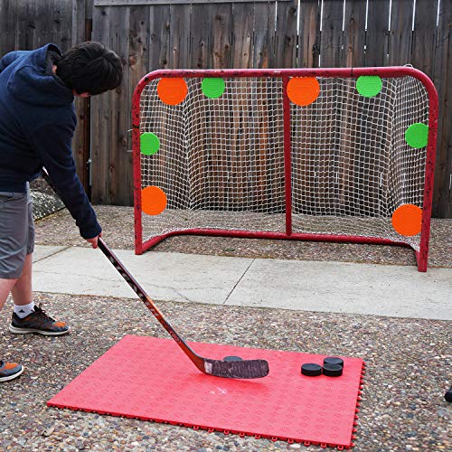 Top Shelf Targets Deluxe Combo Pack Magnetic Shooting Targets (4X Sniper 8-inch and 4X Super Sniper 6-inch) for Hockey and Lacrosse Excellent Practice Tool & Training Equipment - Thumbnail 4