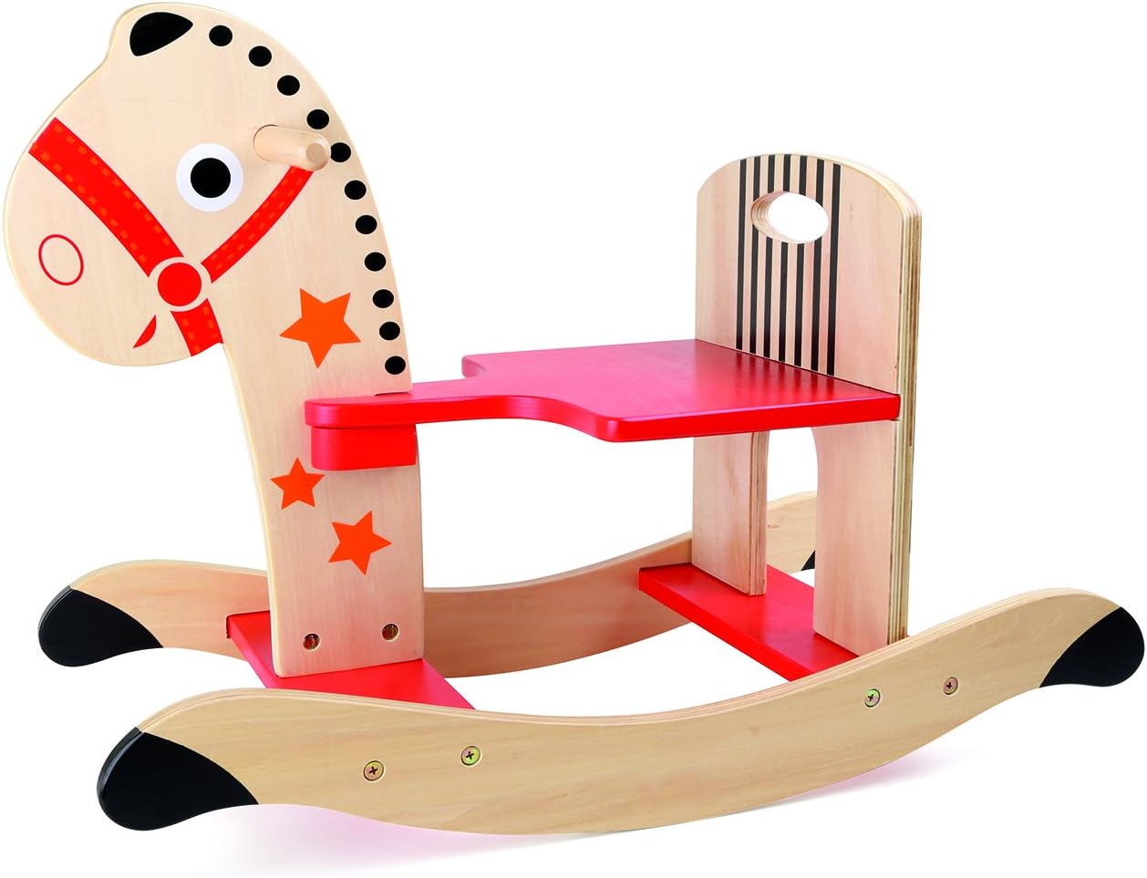 Small Foot 10387 Star Rocking Horse, Red, 65 x 29 x 10 cm - Image 3