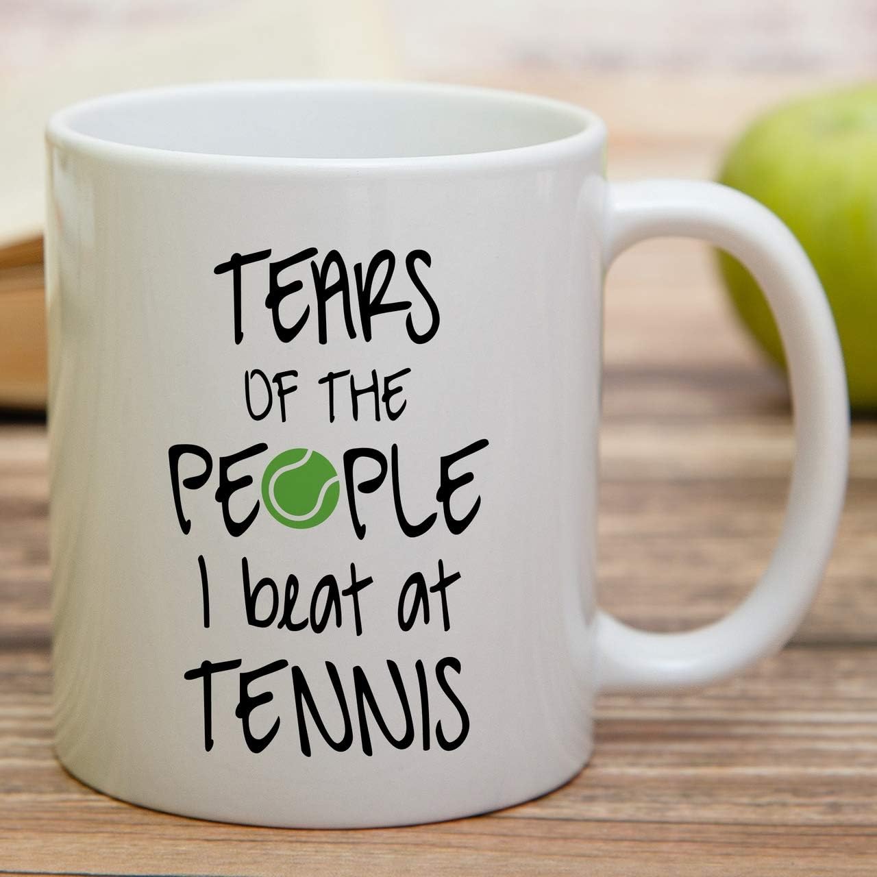 Retreez Funny Mug - Tears of the People I Beat at Tennis Player Coach 11 Oz Ceramic Coffee Mugs - Funny, Sarcastic, Motivational, Inspirational birthday gifts for friends, coworkers, siblings, dad mom - Image 3
