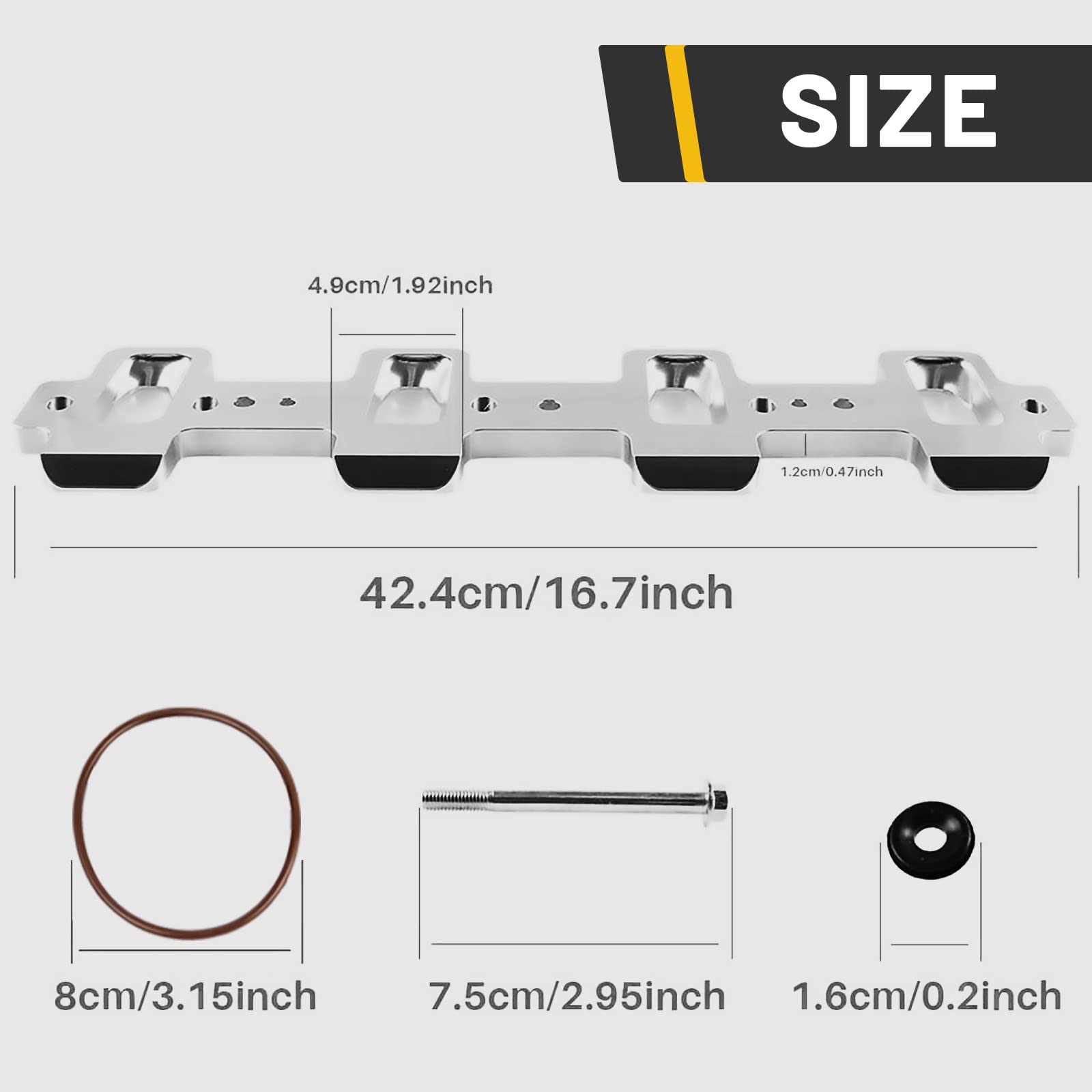 Endxedo LS1 Cathedral Port Cylinder Head To LS3 LSA ZL1 Ctsv Rectangle Billet Intake Manifold Adapter Plates Silver