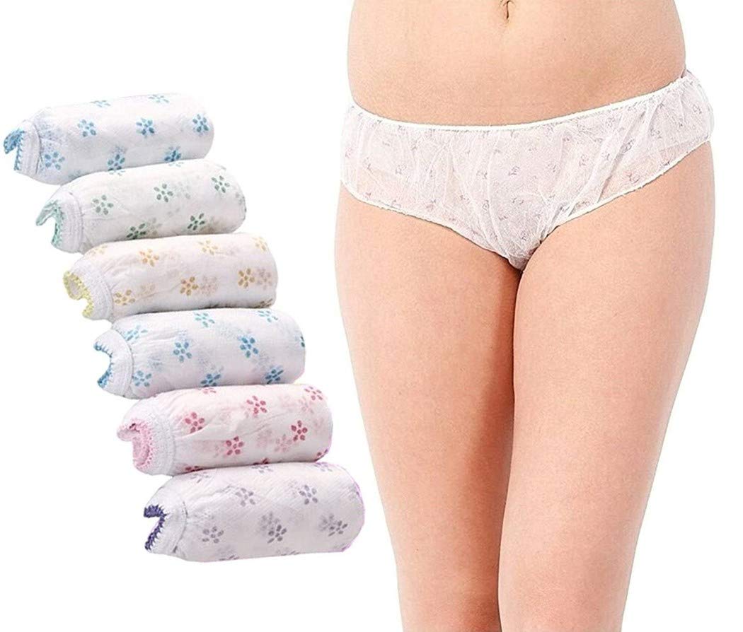 Voler Haut Women Disposable Panties for Travelling/Body Spa/Massage/Maternity/Period - Pack of 6 pcs
