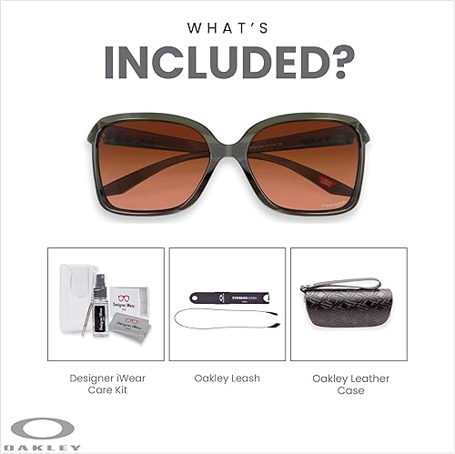 Miniatura 3 de Oakley Wildrye OO9230 - Gafas de sol mariposa para mujer  correa de accesorio de paquete  kit de iWear de diseñador