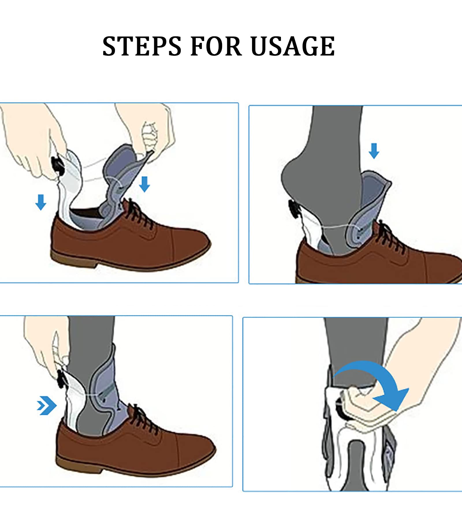 Soporte ajustable para pies con soporte biónico para fascitis plantar, dolor de arco y alivio de la tendinitis de Aquiles