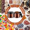Domensi 48 Pcs 2 oz Amber Glass Jars with Sturdy Lids in 2 Materials Leakproof Empty Cosmetic Jars with Inner Liners Lid for Handmade Face Cream Lotions Powder Oils Spices Ointments Paint #4