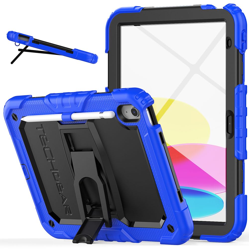 Custodia Resistente Per IPad 10&ordf;/9&ordf; Gen + Protezione Schermo E Matita Inclusa