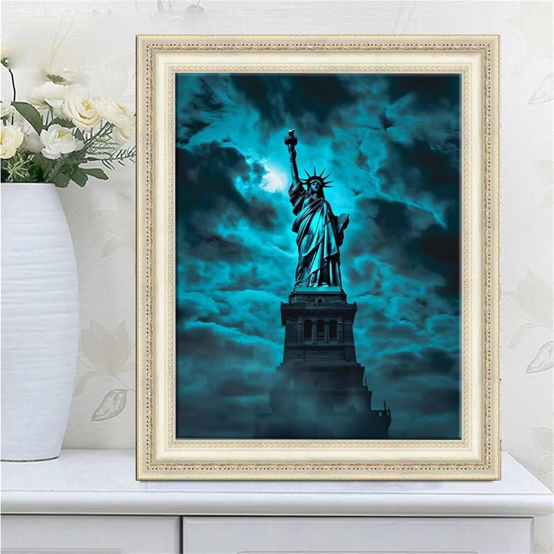 DIY Malarstwo diamentowe 5D, diamentowa statua wolności, zestawy dla dorosłych, sztuka ze strasu, płótno, haft, artykuły rzemieślnicze, dla dzieci i dorosłych, idealna dekoracja ścienna do domu,