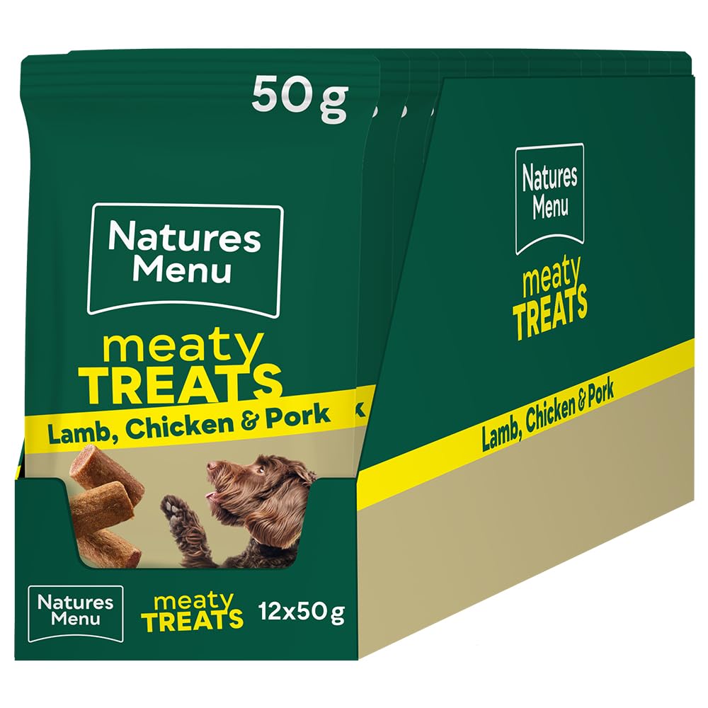 Natures Menu Meaty Treats for Adult Dogs with Lamb and Chicken - 12 x 50g