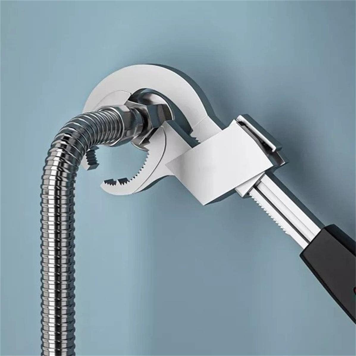 2022 nueva llave universal de tubería de agua de doble cabeza, desmontaje y montaje de baño llave de tubería de agua multifuncional, accesorios para el hogar juego de llaves de reparación de tuberías