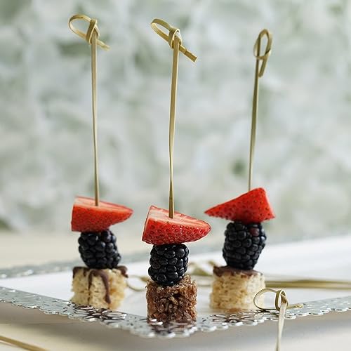 Miniatura 2 de Tableclothsfactory - Juego de 100 pinchos de bambú (6.0 in)