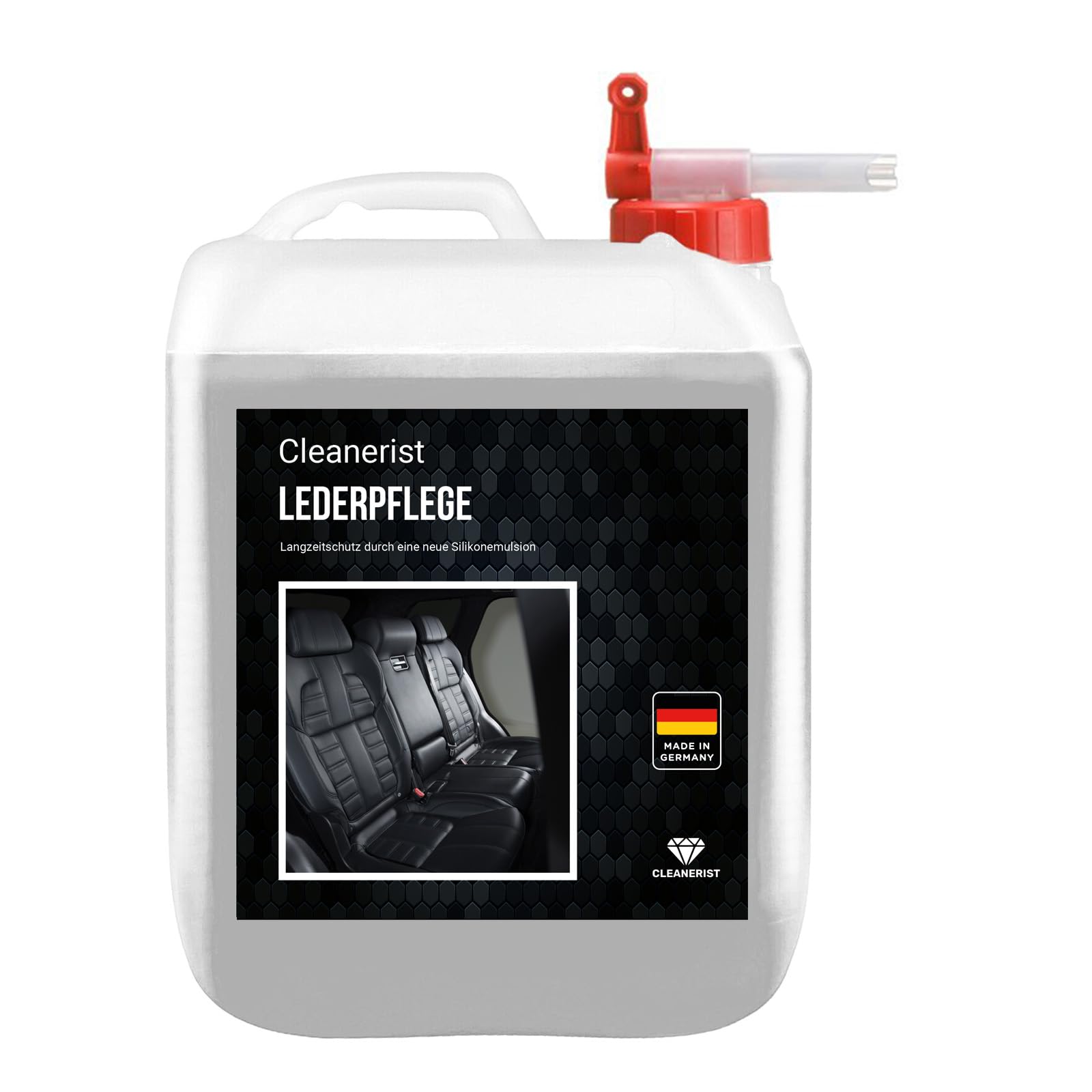 5 Liter Cleanerist Lederpflege für Leder und Kunstleder Lederbalsam mit Auslaufhahn 1 liter= 7,58€