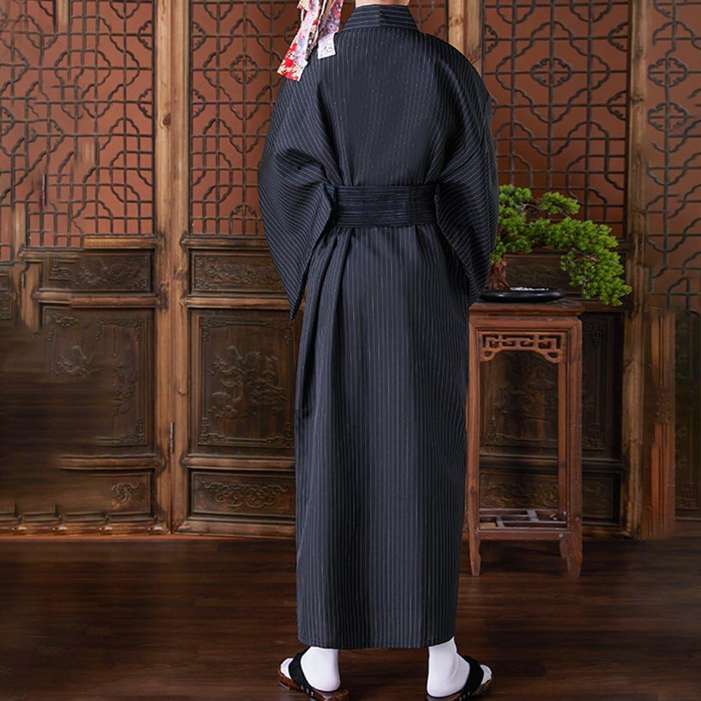 Japońskie kimono Yukata dla mężczyzn, tradycyjny kostium samurajski hakama, strój cosplay
