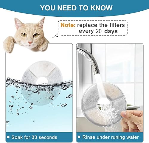 Miniatura 4 de 12 Pack of Filters for Catit Design Senses Fountains and Catit Flower Fountains,No Plastic Case
