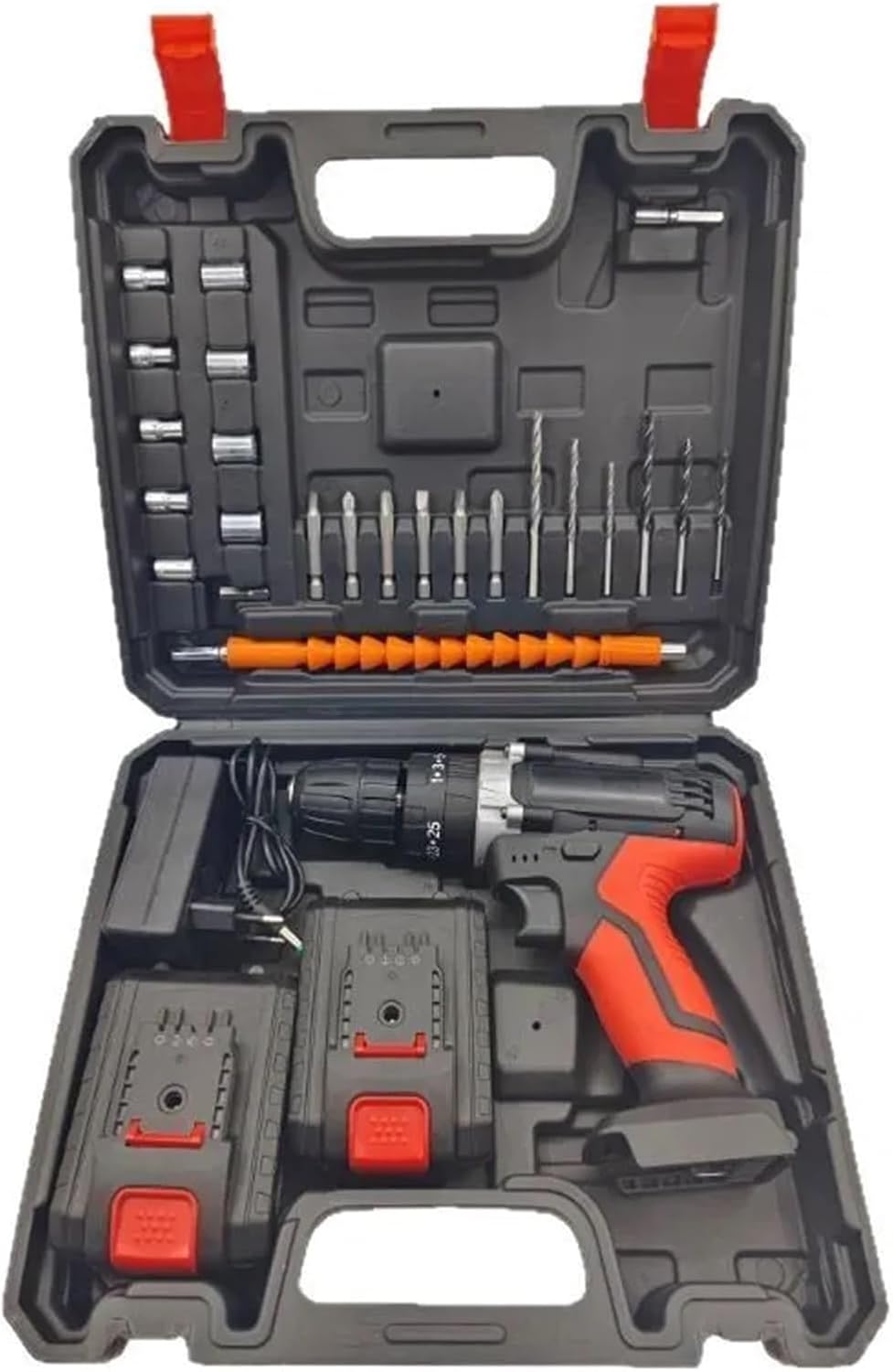 12V 140W Portable Cordless Drill Lithium Electric Impact Drills Rechargeable Battery Power Screwdriver Kits(3,AU Plug)