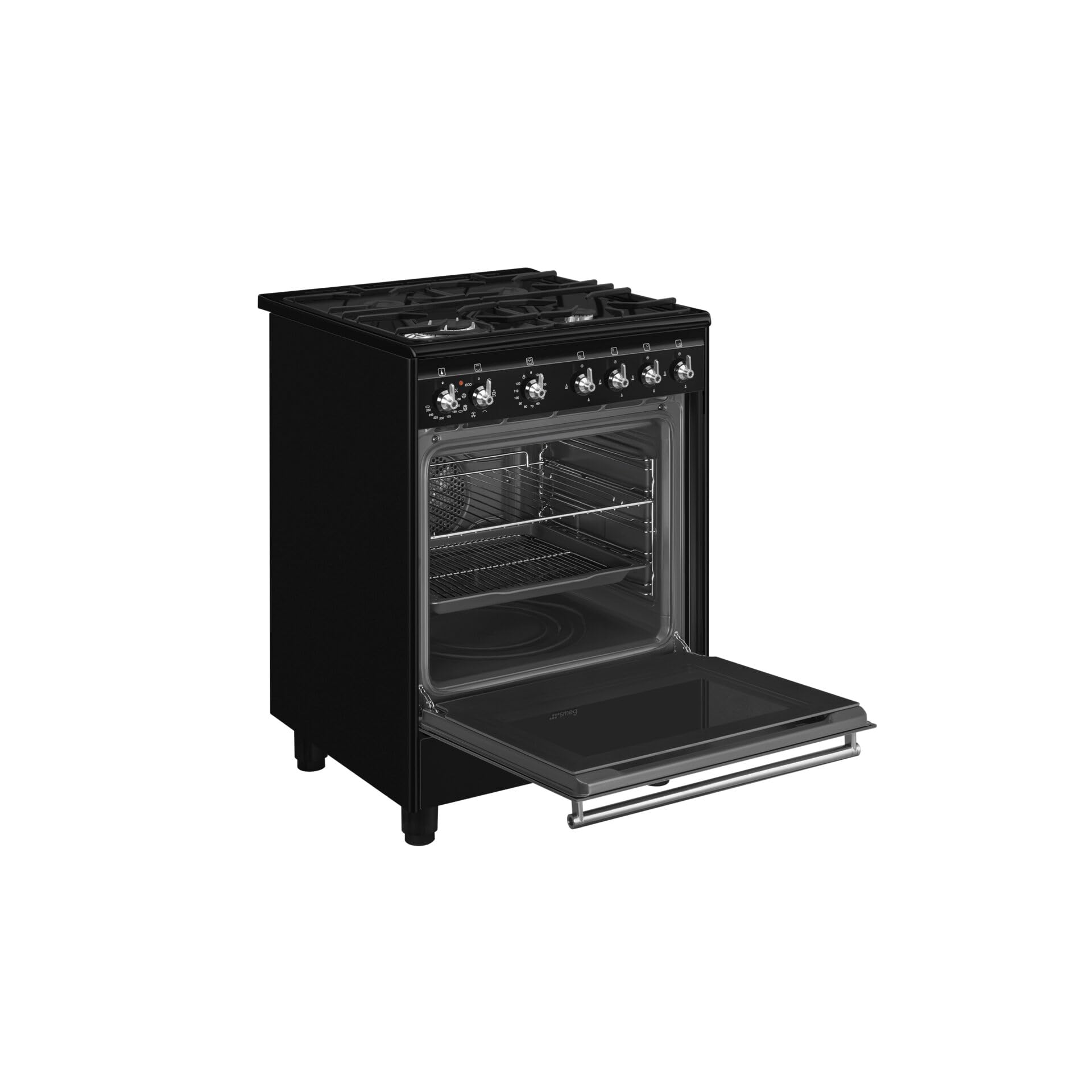 Smeg Concert CX61GMBL Cucina Elettrico Gas Nero A