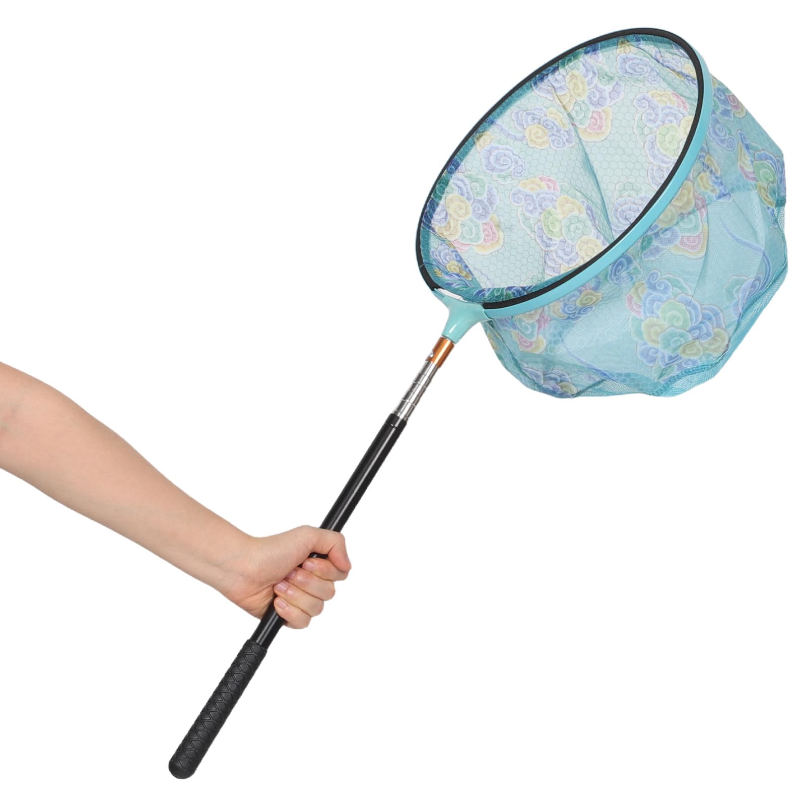 Lurrose 2pezzi Rete Da Pesca Telescopica Portatile Per Acqua Dolci Retino Per Skimmer Per Acquari Asta Estensibile Antiscivolo Per Ragazzo Ragazza e Insetti Accessori Per Pesca