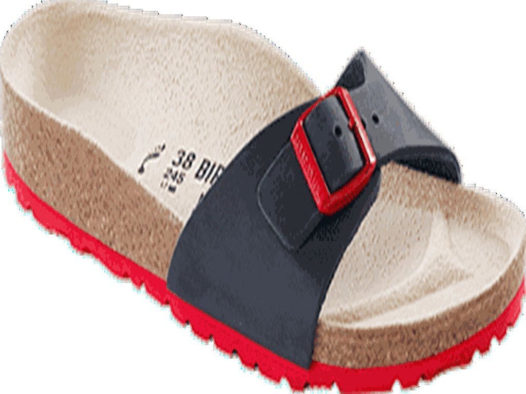 Birkenstock Madrid Insignia Blue Leather Sandals Narrow Width