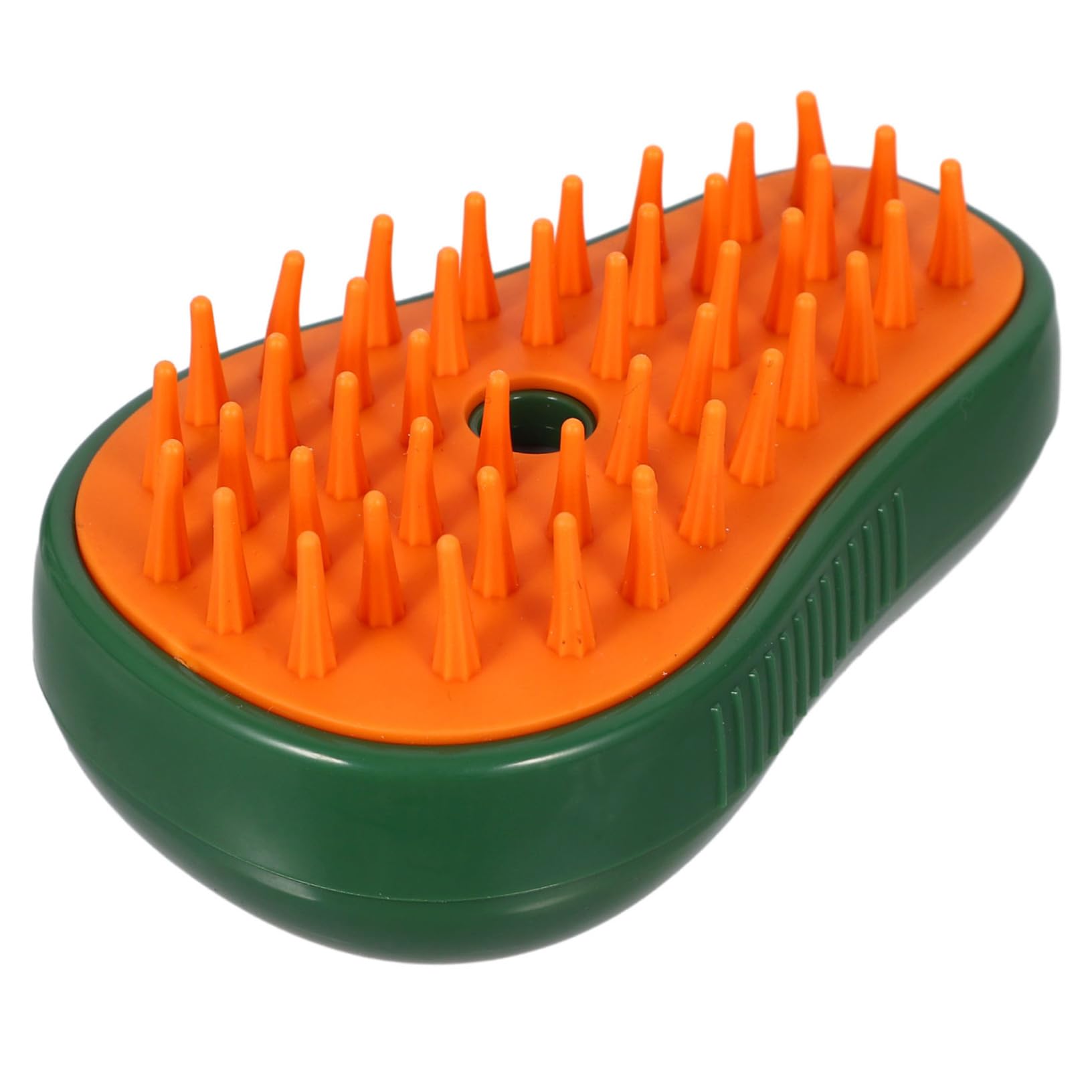Sosoport 5pièces Brosse à Poils De Chat Et Chien Avec Vapeur Brosse De Bain Auto-nettoyante Et Massante Pour Animaux De Compagnie Couleur Verte