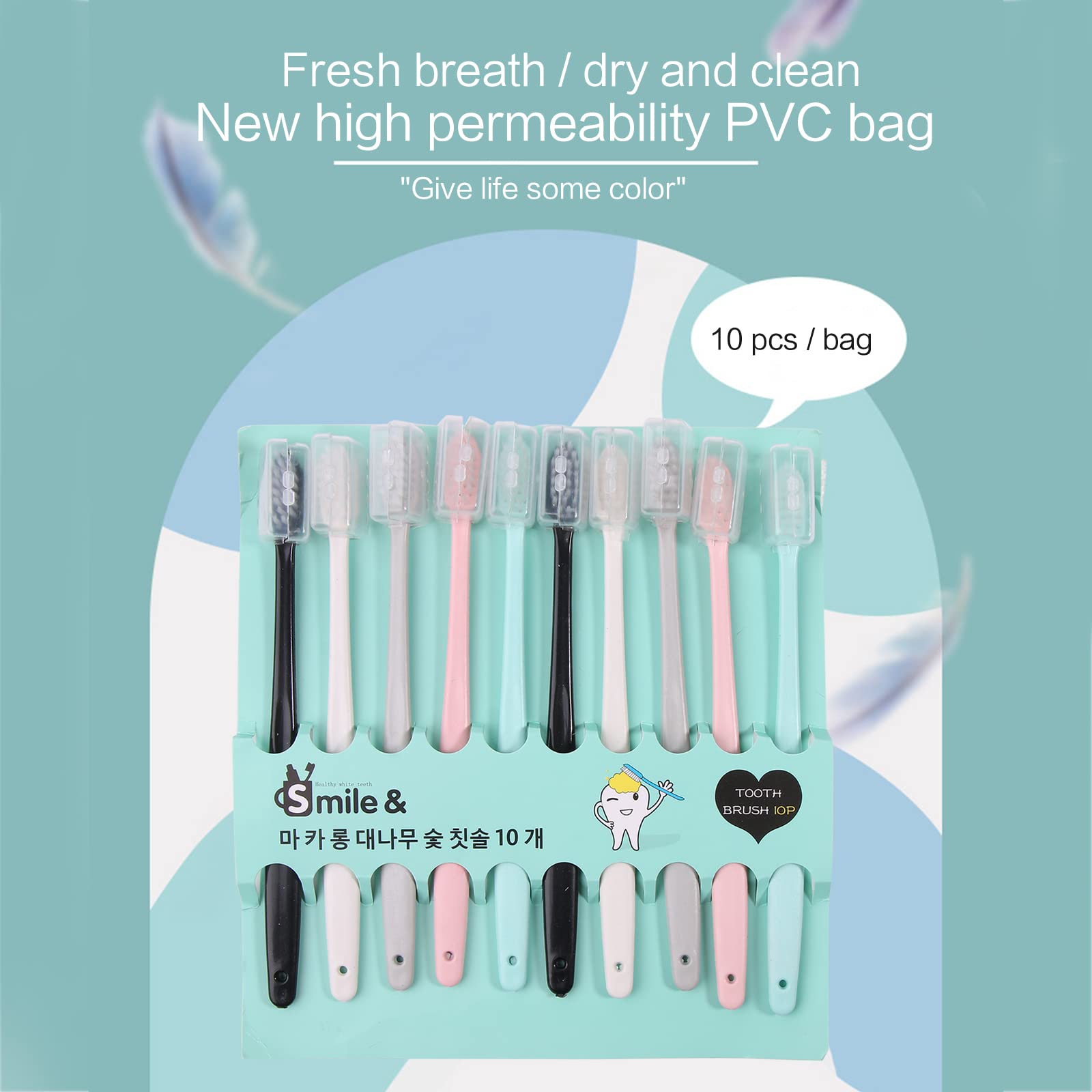 マカロン⭐︎歯ブラシ Amazon | 10個/セット マカロン歯ブラシ 大人用 ファミリーパック 家庭