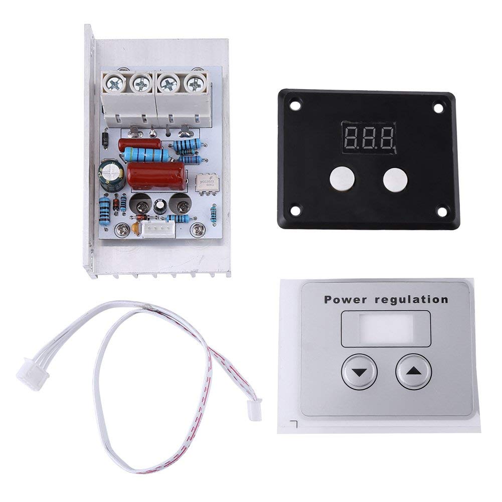 Regolatore Tensione SCR 10000W AC 220V 80A Digitale per Controllo Motori e Dimmer Alta Potenza