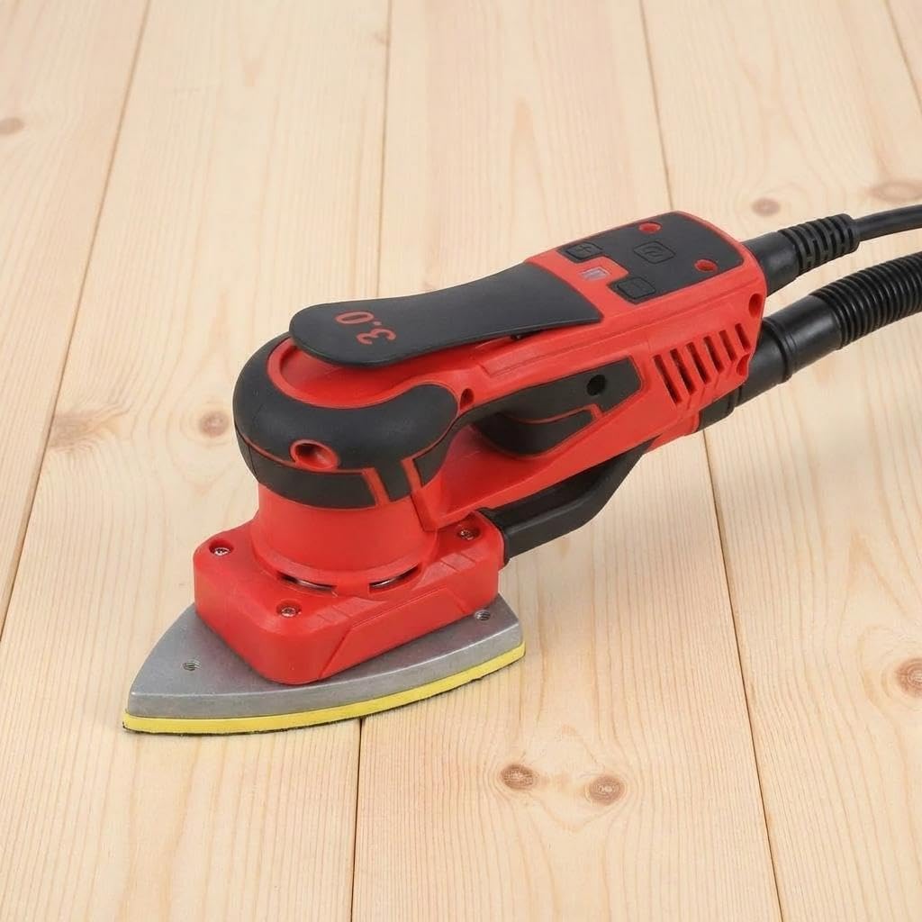 Brushless Detail Sander, Triangle Palm Sander, Electric Sanding Tool, Compact ABS Housing for Corners & Tight Spaces, Woodworking Drywall Sanding for Furniture Refinishing, Repairs, Home DIY
