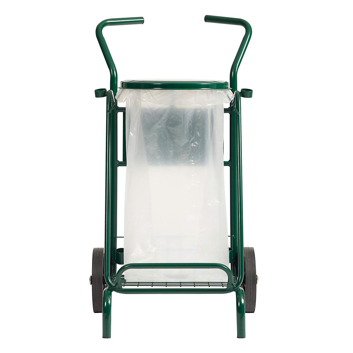 Chariot de voirie Mobisac - roues caoutchouc - 110l - vert mousse - RAL 6005