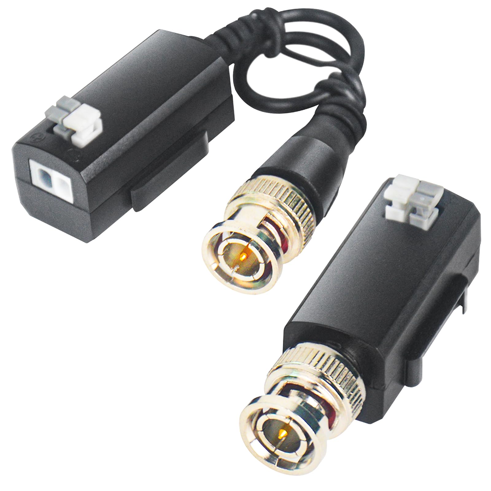 Balun Passivo HD Para Câmera CCTV - Transmissão Vídeo E Energia Via Cabo CAT5, 720P A 8MP