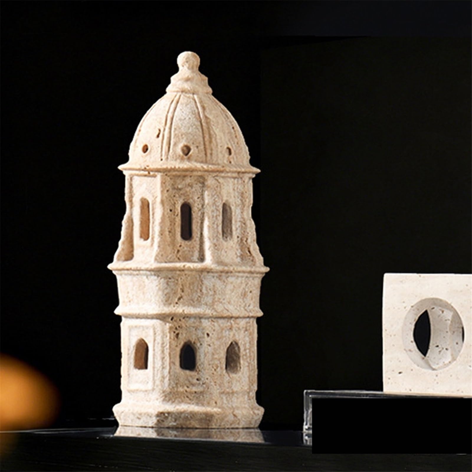 Libreria Desktop Decor Sculture architettoniche in Stile Medievale Articoli Decorativi artistici for Esposizione di Studio/Ufficio in Lusso(Piccolo)