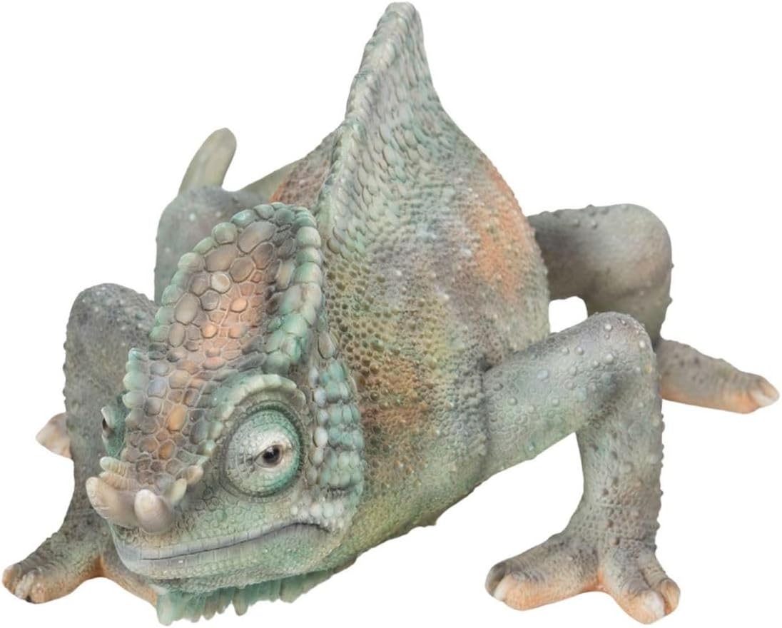 Uvia Chameleon (Medium) 15.6 x 7.0 x 4.5 inches (39.5 x 17.8 x 11.5 cm) Doll Figurine Figurine Animal Garden Decoration Reptile H12479