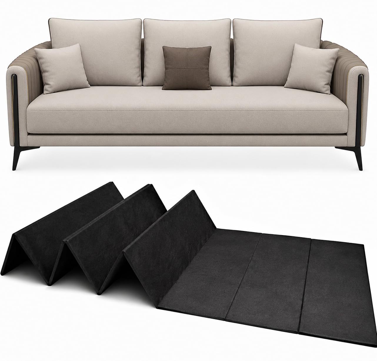 Sofa Saver Rejuvenator Boards - Adjustable/Foldable Couch Support, Sagging Sofa Fix (One Seater - 50x50cm)