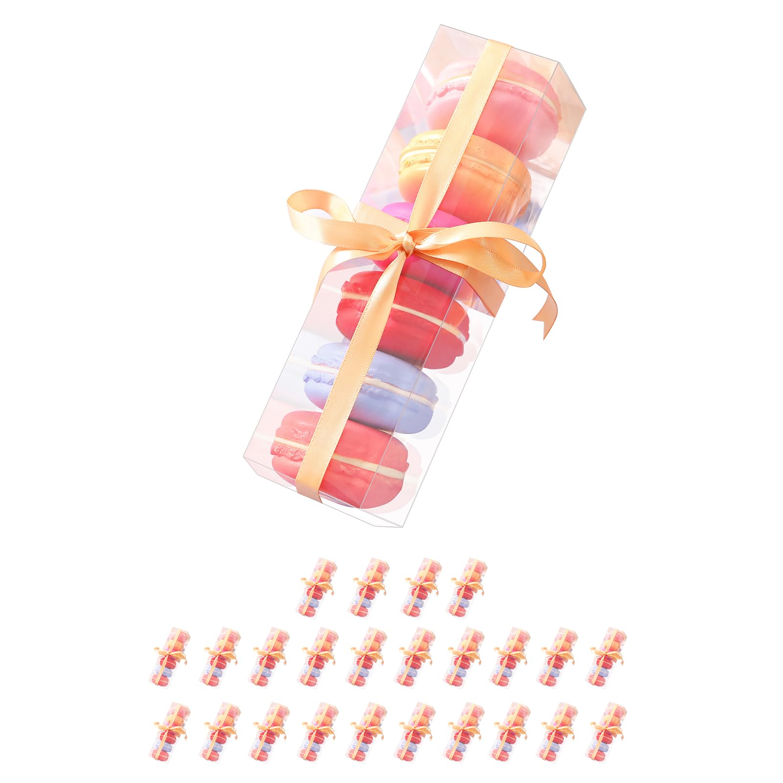 HAPPY POTATO Lot De 50 Boîtes à Dragées Transparentes En PET Avec