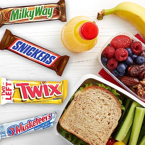 SNICKERS, TWIX, 3 MUSKETEERS, MILKY WAY Full Size Back to School Chocolate Bar Variety Pack, 18 ct Bulk Candy Box - image 8