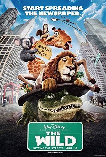 THE WILD - (2006) Disney Original Authentic Movie Poster 27x40 - Dbl-Sided - Kiefer Sutherland - James Belushi - Eddie Izzard - Janeane Garofalo
