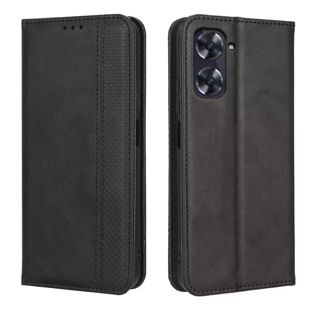 Custodia Portafoglio EASSGU In Pelle PU Per Realme 8 / 8 Pro: Flip Cover Con 3 Slot Carte, Portamonete Magnetico E Supporto, Marrone