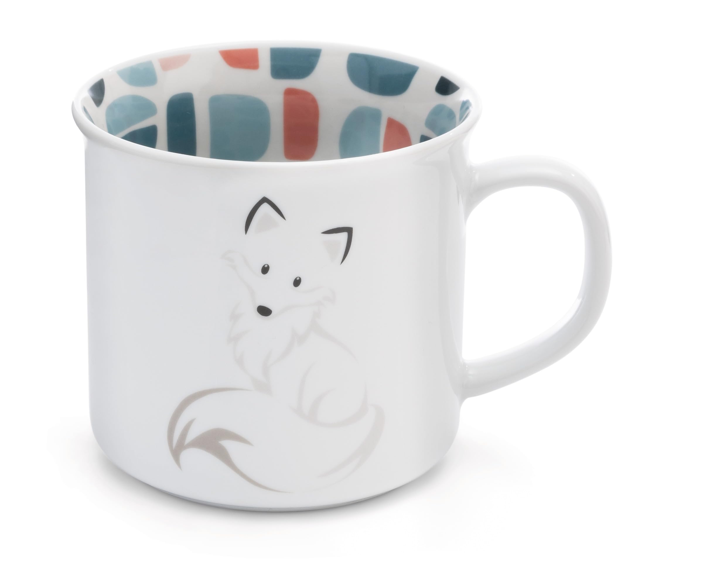 NICI Mug Dreamy Winter 400ml 9,5x9cm porcelain white - Tea Cup Coffee Cup Porcelain Mug Cup Mug with handle for cold and hot drinks, coffee, tea, milk, cocoa