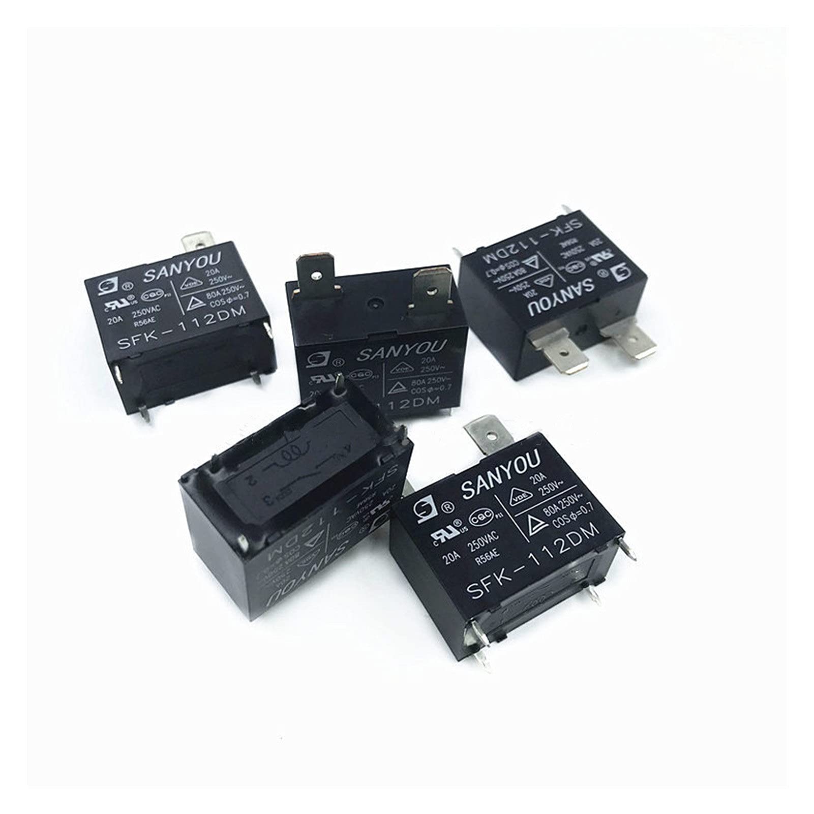 GJZIFGFWQ 5Pcs-50Pcs Relay SFK-112DM Air Conditioner Power SFK 112DM 12VDC 20A 250VAC 4pins(50Pcs SFK-112DM)
