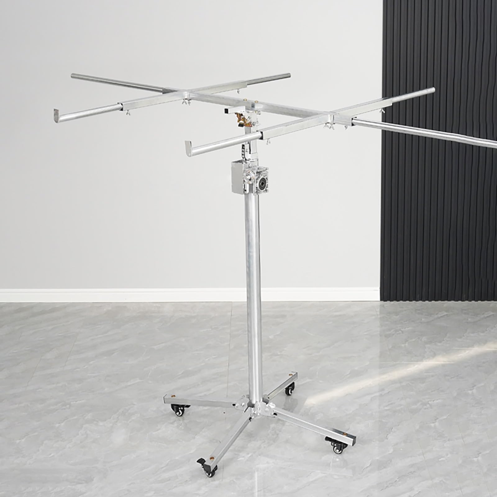 Sheetrock Lift Drywall Lift Extension - 165LBS Capacity Drywall Lift Panel Hoist with Rolling Caster Wheels - Foldable Drywall Lift Sheetrock Lift Easy Assemble & Operation(Height up to 12.1ft)