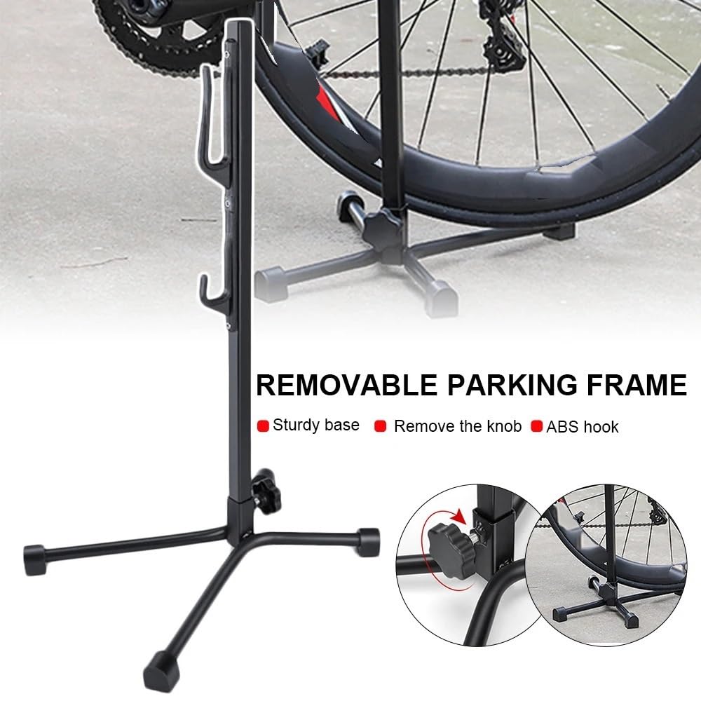 Fahrrad MontagestäNder Aluminium-Fahrradständer, Metall-Fahrradreparaturständer, Parkplatz, abnehmbarer Fahrrad-Innengaragen-Aufbewahrungs-Wartungshalter