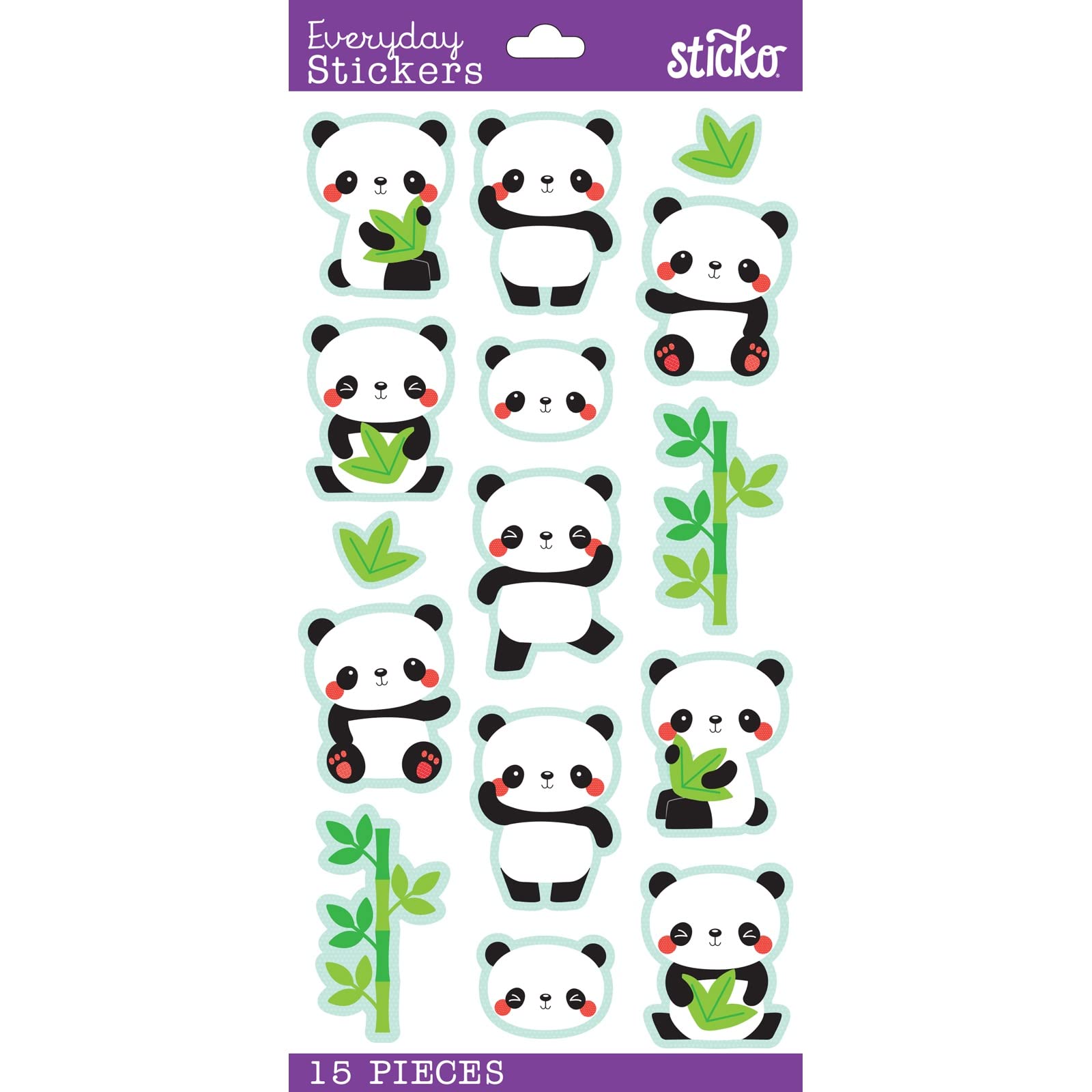 Sticko Multicolor Themed Stickers-Rolly Polly Panda